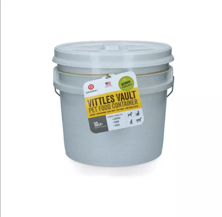 Säilytystynnyri 13L harmaa Gamma Vittles Vault Outback - Koiranruoan säilytys ja annostelu - 047626 - 1