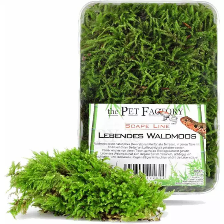 Sammalkate elävä 1L Pet Factory - Terraarion tarvikkeet ja kuivikkeet - 043206 - 1