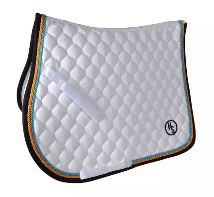 Satulahuopa Poni valkoinen koulu Black Collection Hansbo Sport - Ratsun satulahuovat ja romaanit - 001776 - 1