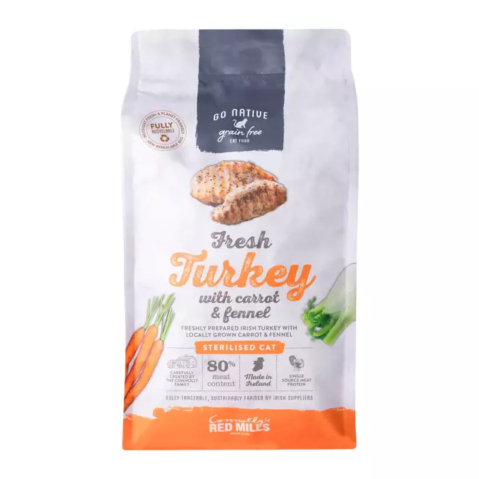 Sterilised Turkey with Carrot & Fennel Go Native - Kissan kuivaruoat aikuisille kissoille - 057146 - 1