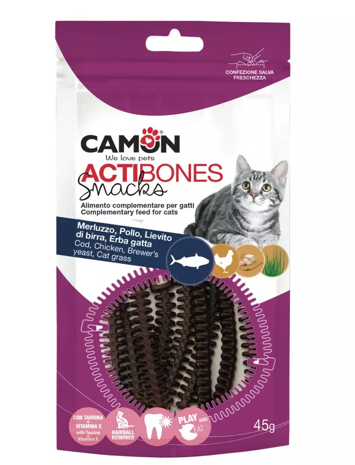 Kissanherkku Actibones 45g Camon - Kissan herkut ja makupalat - 053256 - 1