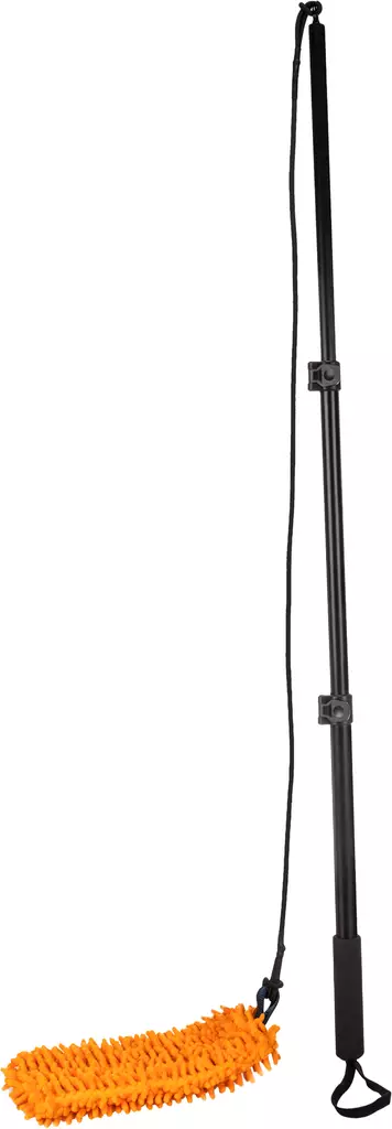 Teleskooppivapa 40-102cm + moppilelu 25cm oranssi Flamingo - Koiran keppi-, rengas- ja noutolelut - 055506 - 1