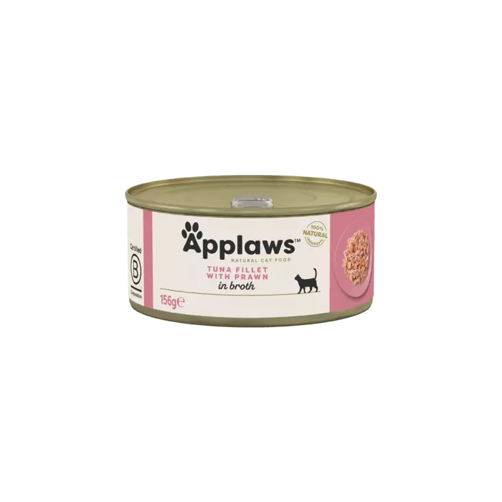Tonnikalafile Katkarapu 156g Applaws cat - Aikuisten kissojen säilykkeet - 003716 - 2