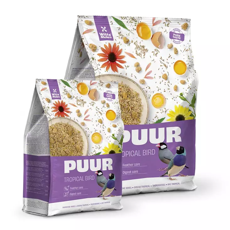Trooppinen siemenseos peippo PUUR Witte Molen - Lemmikkilintujen ruoka - 027096 - 4