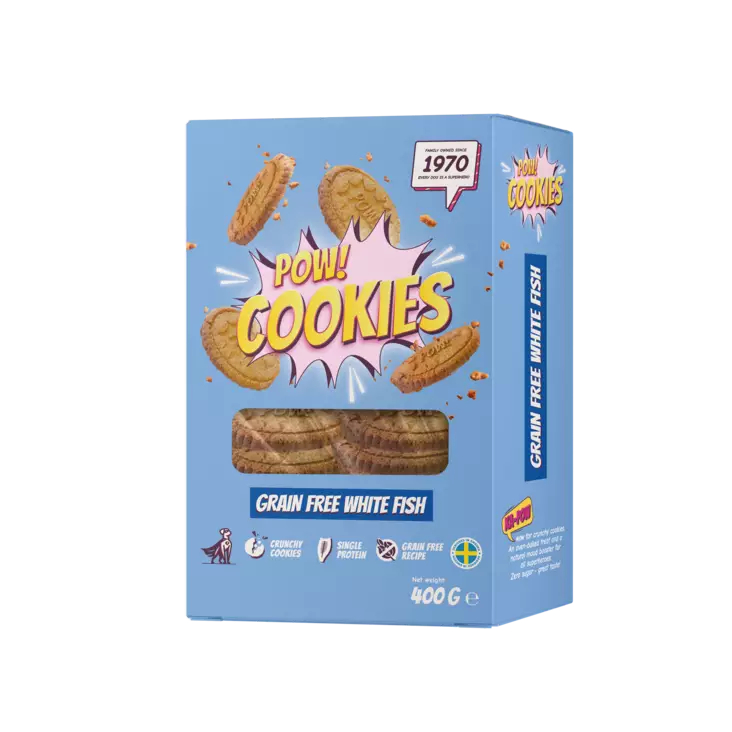 Kala viljaton keksi POW! - Koiran herkut ja makupalat - 053016 - 1