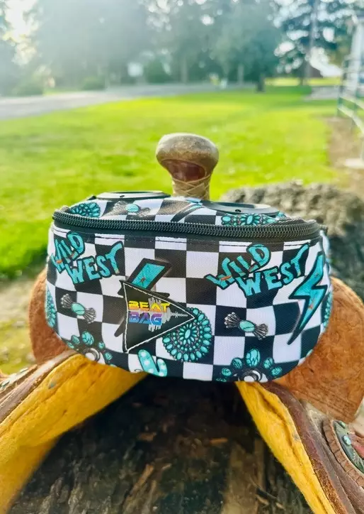 Beat Bag vyö- ja satulalaukku kaiuttimilla Turquoise Glass Schulz Equine - Ratsastajan asusteet - 056656 - 1