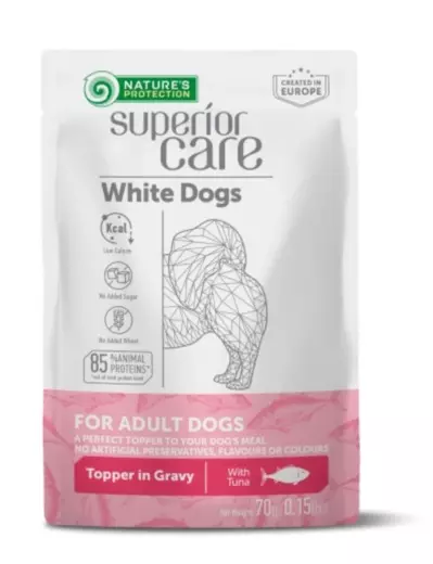 White Adult All Breeds Tonnikala koiralle 70 g Nature's Protection - Koiran säilykkeet aikuisille koirille - 053726 - 1