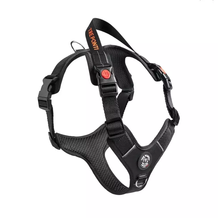 Y-valjas Harmonia musta TrePonti - Koiran Y-valjaat - 052576 - 1