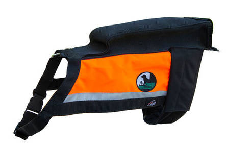 GPS huomioliivi oranssi-keltainen FinNero - Koiran heijastimet ja turvavalot - 030937 - 1