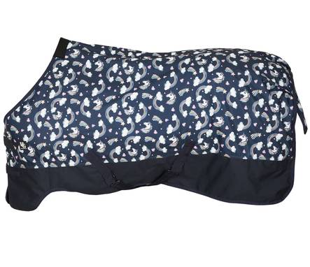 Ulkoloimi Josh 100g navy yksisarvinen Horse Guard - Hevosen kevyttoppaloimet ulkoiluun - 036927 - 1