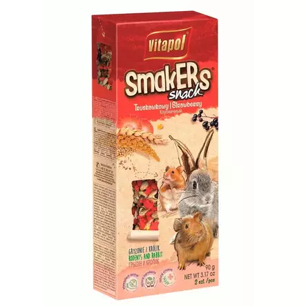 Mansikkatangot 2kpl 90g Smakers Vitapol - Pieneläinten herkut ja namipalat - 038957 - 1