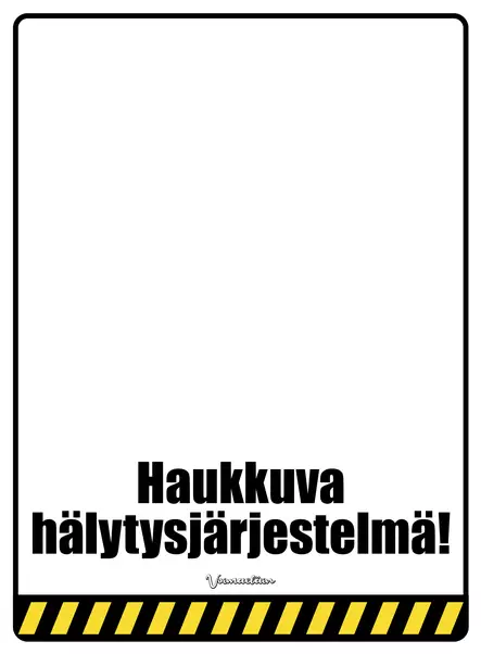 Kyltti Haukkuva hälytysjärjestelmä! - Varoitus- ja huomiokyltit - 056017 - 1