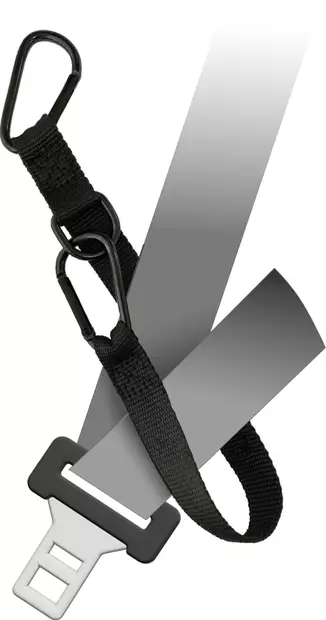 Turvavyöliitin karabiinilukoilla Darrel S/40x2cm max 15kg Flamingo - Koiran turvavaljaat ja liittimet - 056797 - 2