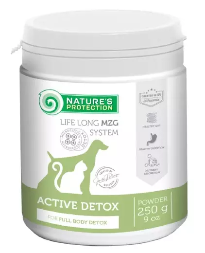 Active Detox 250g jauhe kissoille ja koirille kehon puhdistukseen Nature's Protection - Koiran lisäravinteet - 059407 - 1