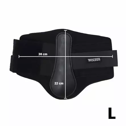 Hivutussuojat L pari musta Tro-Legs - Hevosen vuohis- ja hivutussuojat - 055697 - 1