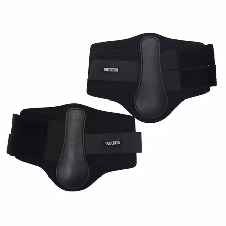 Hivutussuojat L pari musta Tro-Legs - Hevosen vuohis- ja hivutussuojat - 055697 - 2
