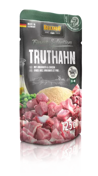 Kalkkuna ja Amarantti 125g Belcando - Koiran säilykkeet aikuisille koirille - 044237 - 1