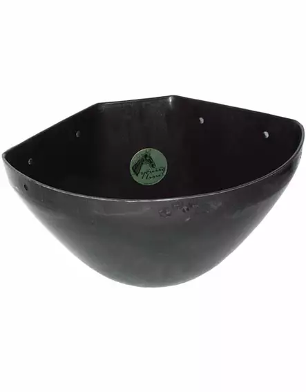 Kulmakaukalo 16L musta Ok-Plast - Hevosen ruokinta-astiat ja ämpärit - 056767 - 1