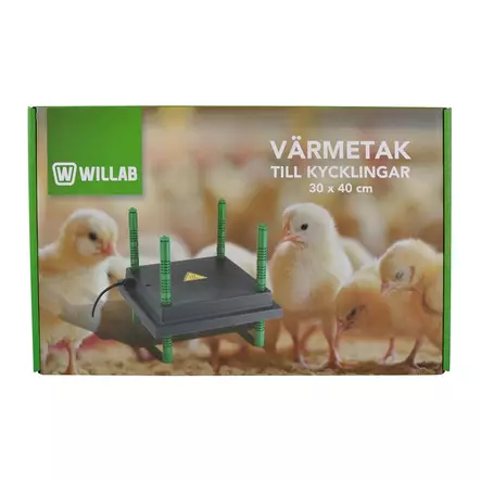 Lämpölevy tipuille 30 × 40 cm 30 W säädettävillä jaloilla Willab - Eläinsuojan lämmitys - 053927 - 1