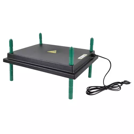 Lämpölevy tipuille 30 × 40 cm 30 W säädettävillä jaloilla Willab - Eläinsuojan lämmitys - 053927 - 2