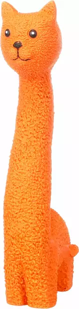 Lateksikissa Chicha Cat 23cm oranssi Flamingo - Koiran vinyyli-, latex- ja valolelut - 055537 - 1