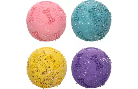 Lateksipallo Freckles 6cm värimix Flamingo - Koiran vinyyli-, latex- ja valolelut - 052397 - 1