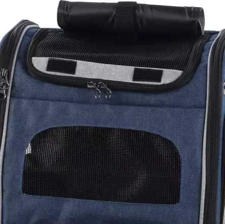 Lemmikin kuljetusreppu Manfred 31x33x43cm sininen Flamingo - Koiran pyöräkorit ja kantokassit - 051517 - 2