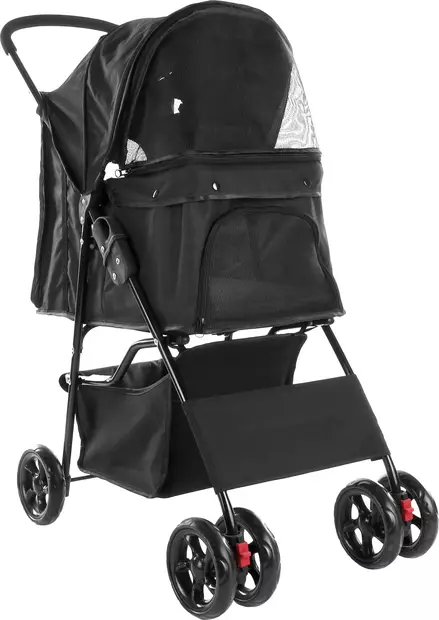 Lemmikkikärryt Anda mustat Flamingo - Koiran kärryt ja trolleyt - 057677 - 1