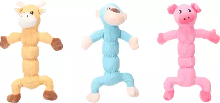 Makkaraeläin Chini 33cm laj. Flamingo - Koiran pehmolelut - 055577 - 1