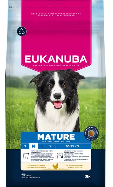 Mature Medium Chicken Eukanuba - Koiran kuivaruoat ikääntyville koirille - 000217 - 3