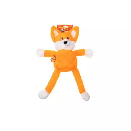 Pehmokettu Freddy The Fox 45cm oranssi Pulldozers Growl - Koiran pehmolelut - 054517 - 1