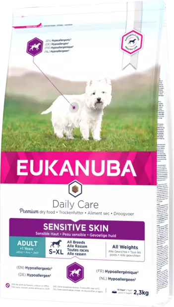 Sensitive Skin Daily Care Eukanuba - Koiran kuivaruoat aikuisille koirille - 000227 - 2