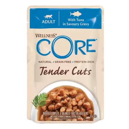 Tuna Tender Cuts 85g pss CORE - Aikuisten kissojen säilykkeet - 014777 - 2