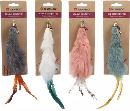 Vaihtopää huiskaan / onkeen 29cm mix Flamingo - Kissan huiskat ja onkilelut - 050507 - 2