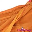 Lämmin fleecehaalari 1-värinen oranssi narttumalli For My Dogs - Koiran haalarit - 037197 - 3