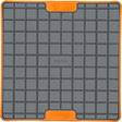LickiMat Playdate Tuff 20x20cm oranssi - Aktivoivat ja ahmimisenesto ruokakupit - 030307 - 2