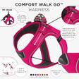 Valjas pinkki Comfort Walk Go Dog Copenhagen - Koiran Y-valjaat - 028417 - 2