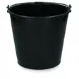 Ämpäri kantokahvalla 7L musta V-Plast - Hevosen ruokinta-astiat ja ämpärit - 052077 - 1