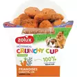 Crunchy Cup Porkkana - pellavansiemenherkku 200g Zolux - Pieneläinten herkut ja namipalat - 059587 - 1