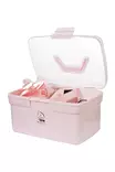 Harjaboxi Kids 7kpl setti roosa HKM-sports - Hevosen harjat, suat ja letitys - 055267 - 1