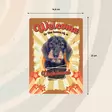 Metallikyltti "Welcome to the Home of a Dachshund" 21x14,8cm Flamingo - Varoitus- ja huomiokyltit - 059347 - 2