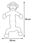 Makkaraeläin Chini 33cm laj. Flamingo - Koiran pehmolelut - 055577 - 3