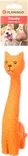 Lateksikissa Chicha Cat 23cm oranssi Flamingo - Koiran vinyyli-, latex- ja valolelut - 055537 - 2