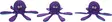 Pehmolelu Fronne Octopus Emoji Purple L Flamingo - Koiran pehmolelut - 051507 - 2
