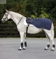 Ratsastusloimi Rambo Waterproof Fleece Exercise Sheet Navy/Thunderstorm Grey & Silver Horseware - Hevosen selkä- ja ratsastusloimet - 059577 - 1