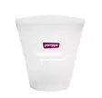 Silikonitasku 500ml valkoinen Pomppa - Namitaskut ja koulutusliivit - 059237 - 1