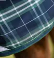 Toppaloimi Rhino Plus irrotettavalla kaulakappaleella 100g Hunter Check/Green & Navy Horseware - Hevosen toppaloimet ulkoiluun - 059517 - 3