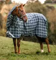 Toppaloimi Rhino Plus irrotettavalla kaulakappaleella 100g Hunter Check/Green & Navy Horseware - Hevosen toppaloimet ulkoiluun - 059517 - 2