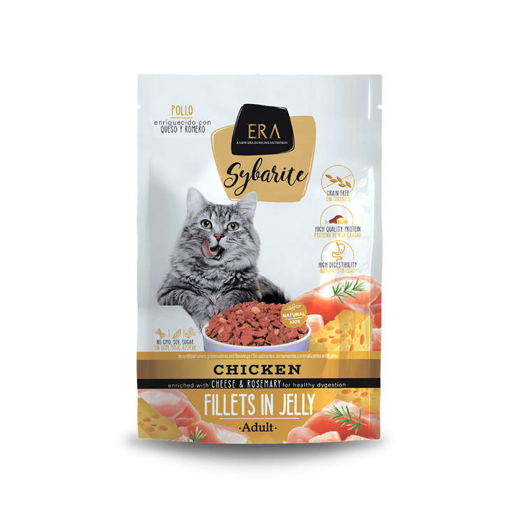 Adult Cat Chicken 85g hyytelö pss Sybarite ERA - Aikuisten kissojen säilykkeet - 038397 - 1
