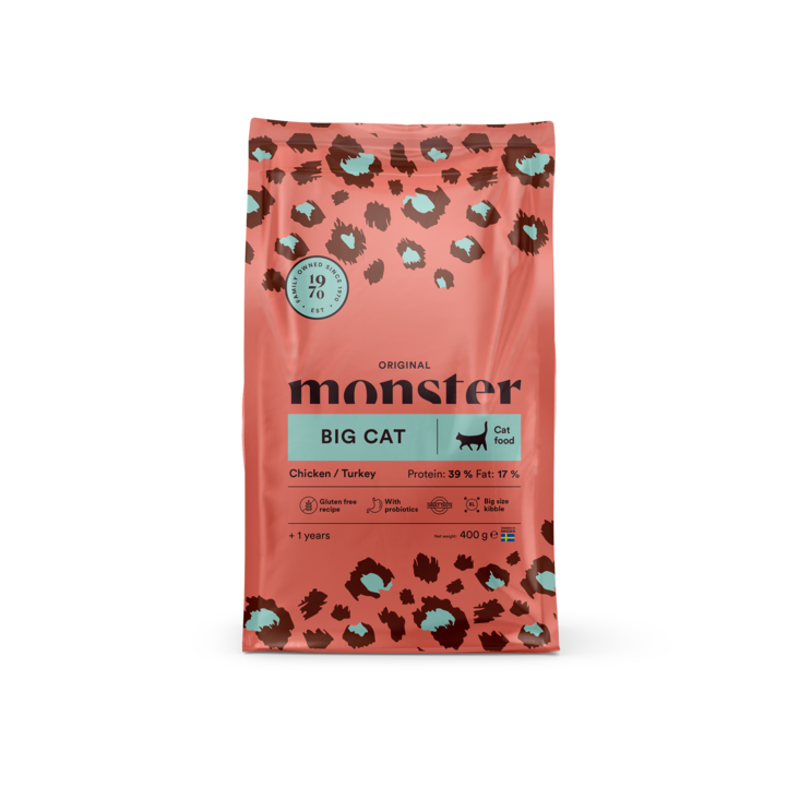 Big Cat Original chicken / turkey monster cat - Kissan kuivaruoat aikuisille kissoille - 030507 - 1